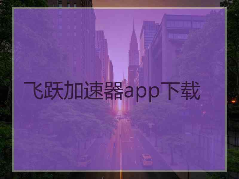 飞跃加速器app下载