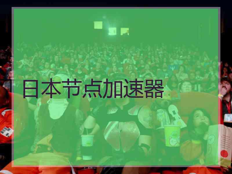 日本节点加速器