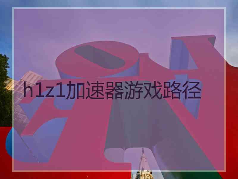 h1z1加速器游戏路径