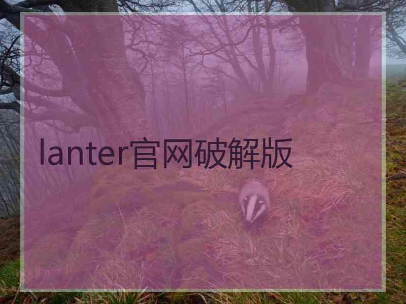 lanter官网破解版