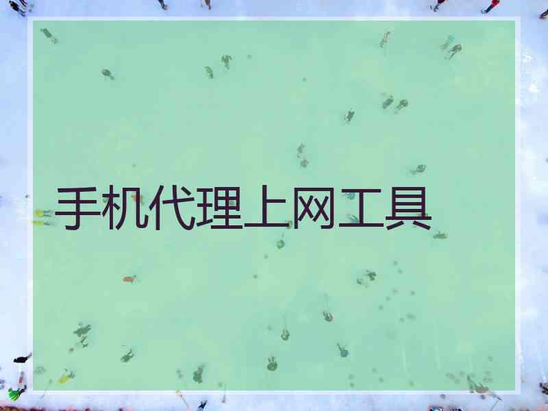 手机代理上网工具