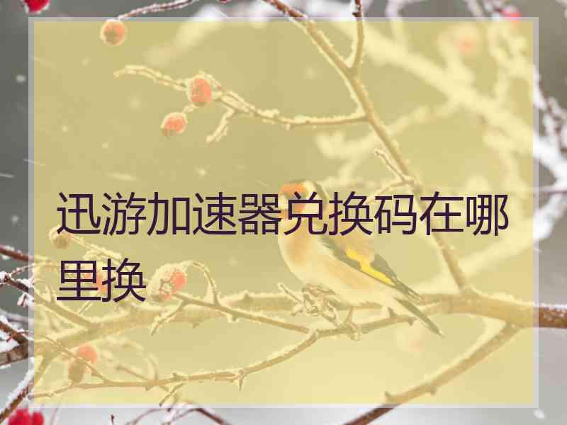 迅游加速器兑换码在哪里换