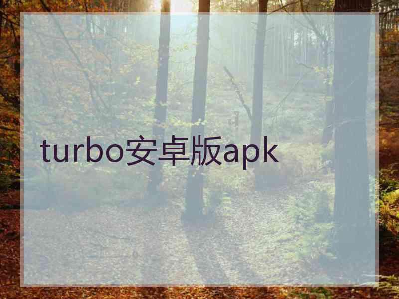 turbo安卓版apk