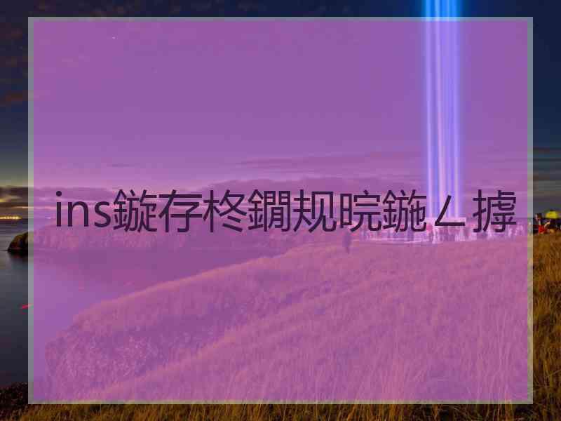 ins鏇存柊鐗规晥鍦ㄥ摢