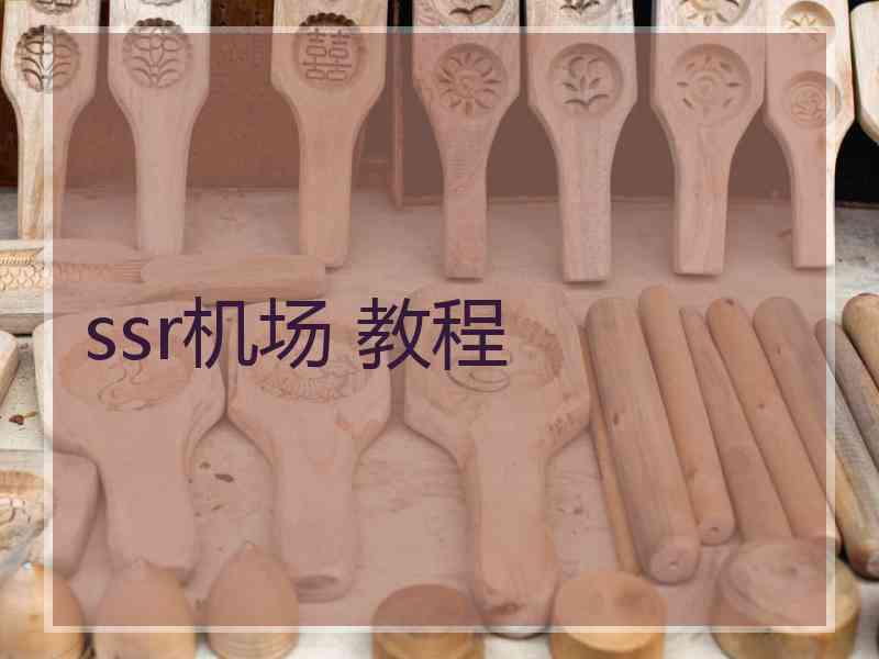 ssr机场 教程