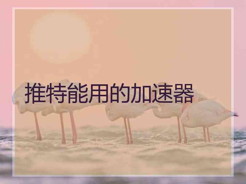 推特能用的加速器