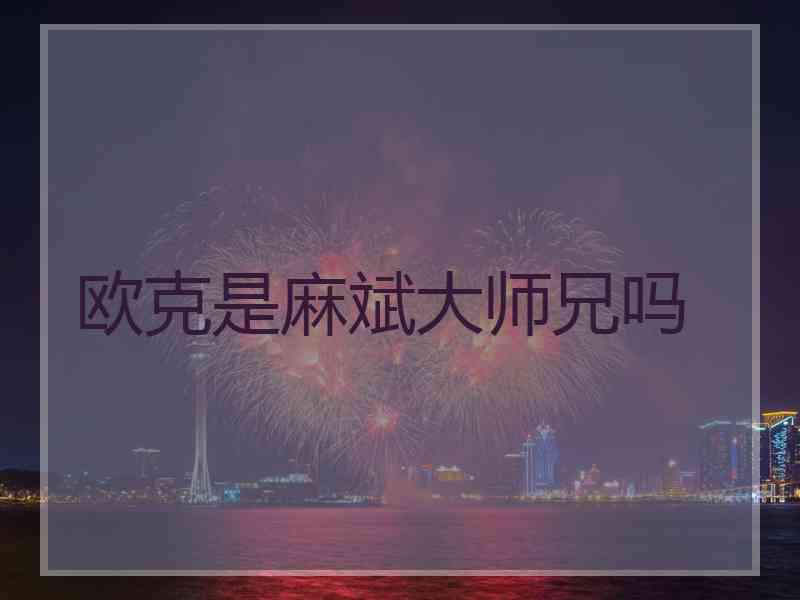 欧克是麻斌大师兄吗