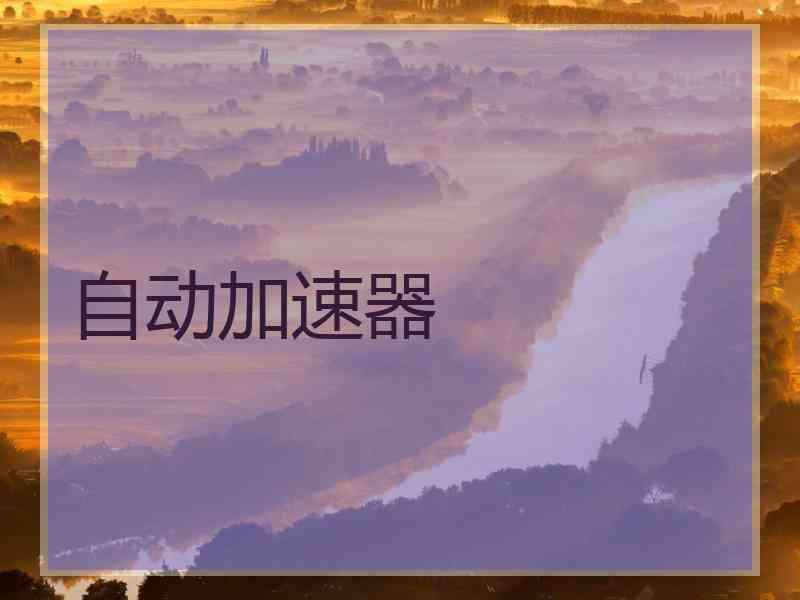 自动加速器