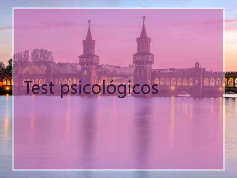 Test psicológicos