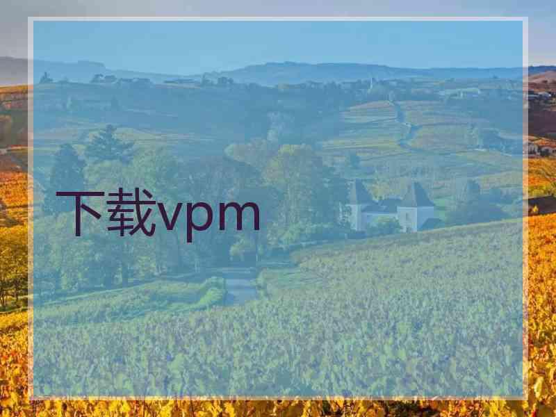 下载vpm
