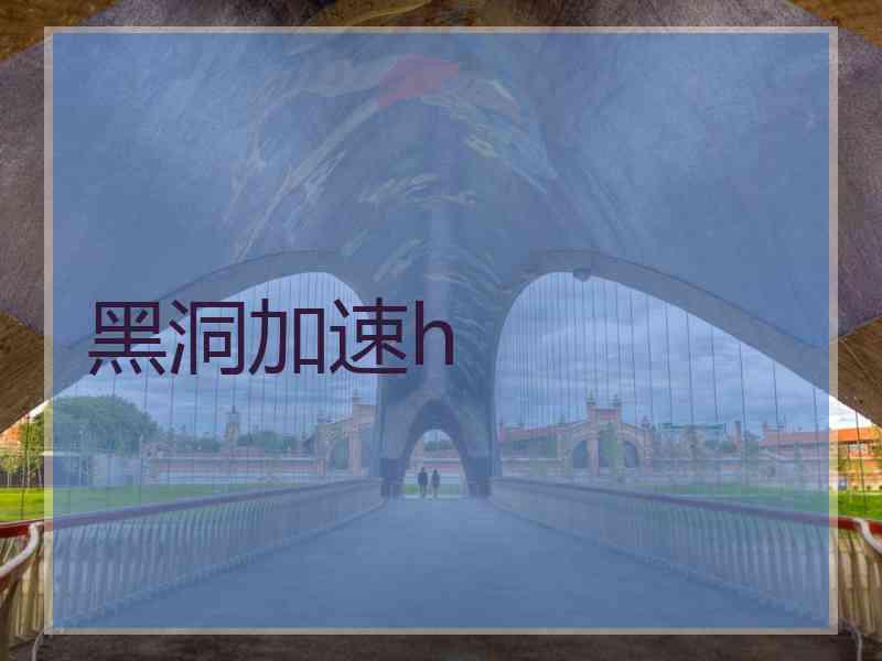 黑洞加速h