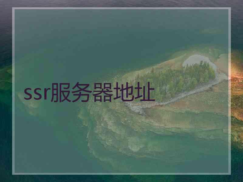ssr服务器地址