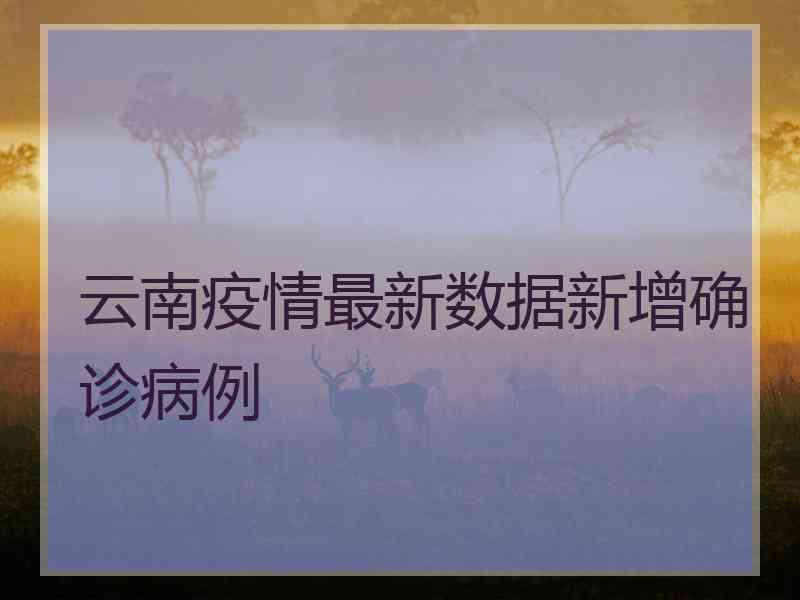 云南疫情最新数据新增确诊病例