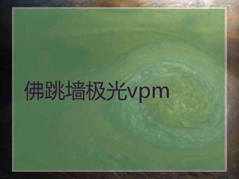 佛跳墙极光vpm