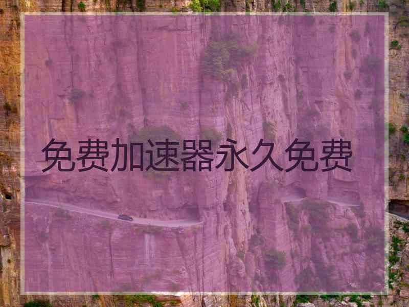 免费加速器永久免费