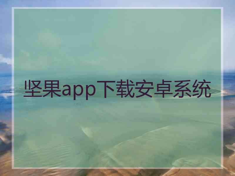 坚果app下载安卓系统