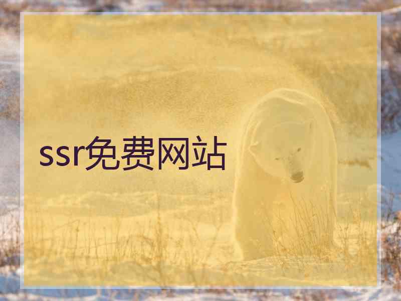 ssr免费网站