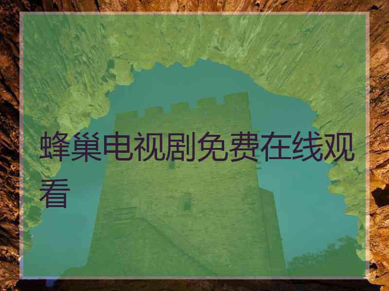 蜂巢电视剧免费在线观看