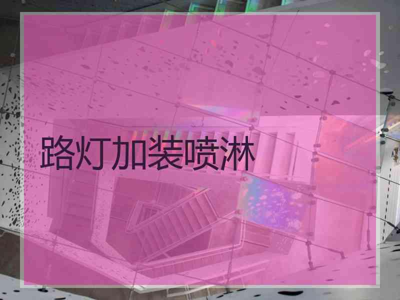 路灯加装喷淋