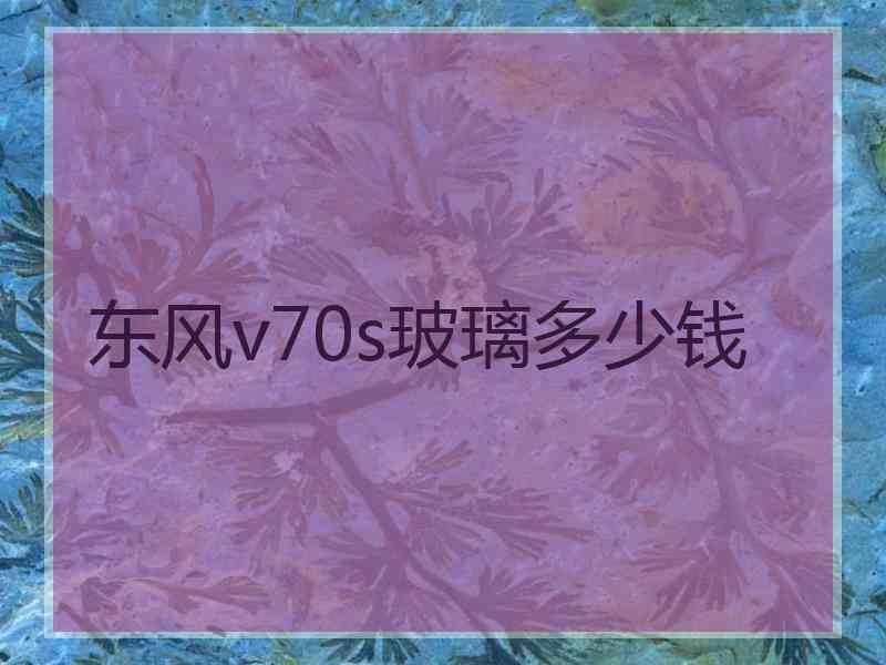 东风v70s玻璃多少钱