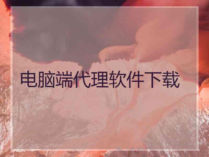 电脑端代理软件下载
