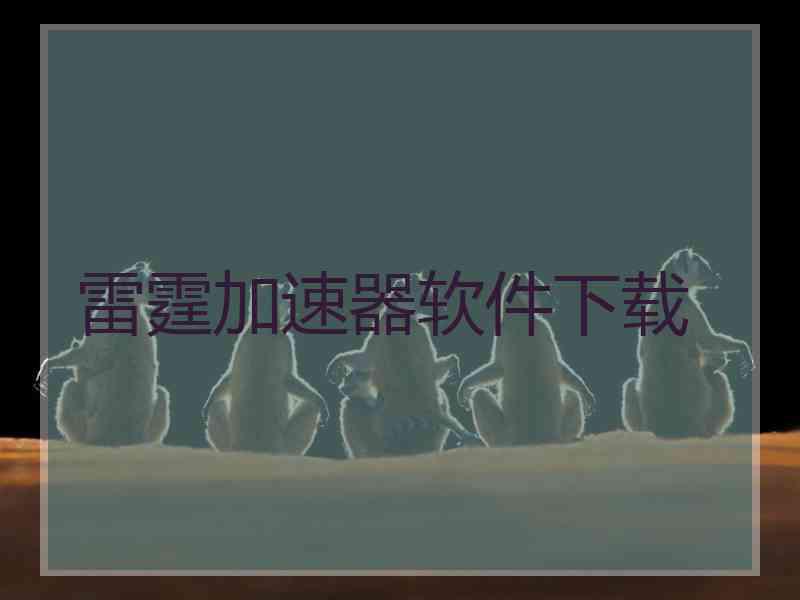 雷霆加速器软件下载