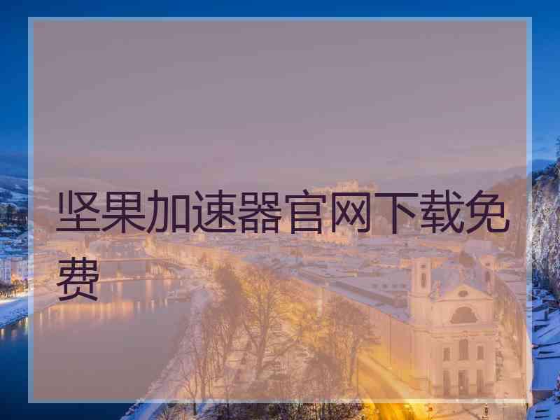 坚果加速器官网下载免费