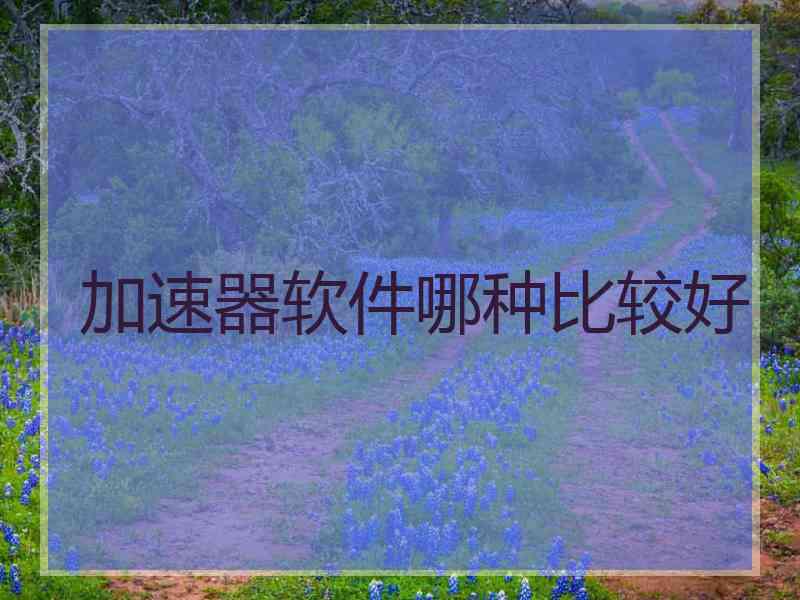 加速器软件哪种比较好