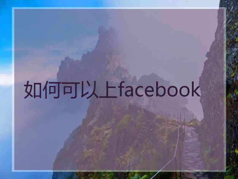 如何可以上facebook