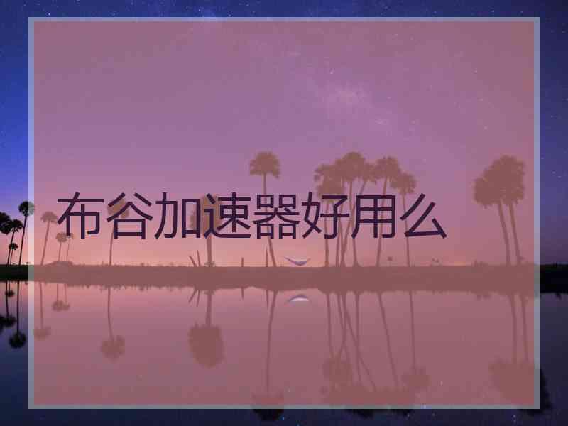 布谷加速器好用么