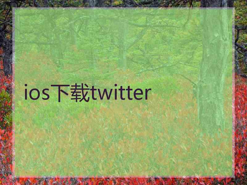 ios下载twitter