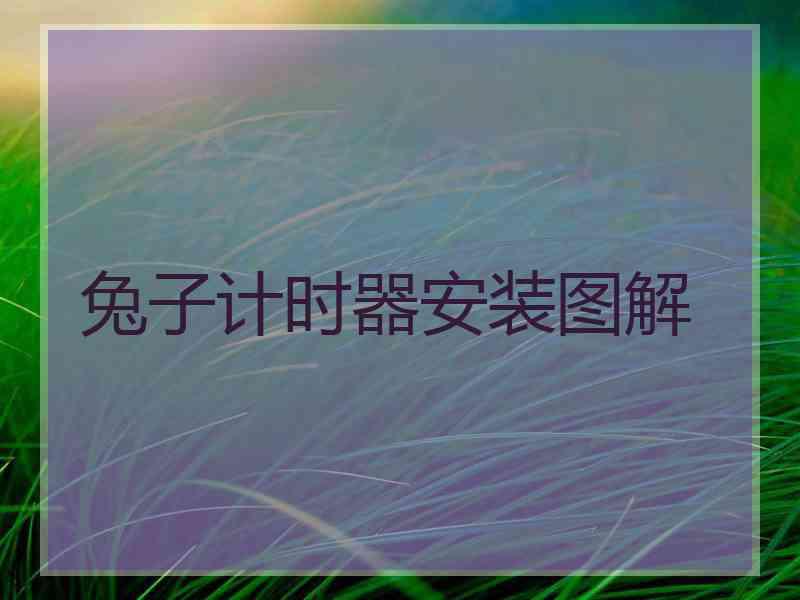 兔子计时器安装图解
