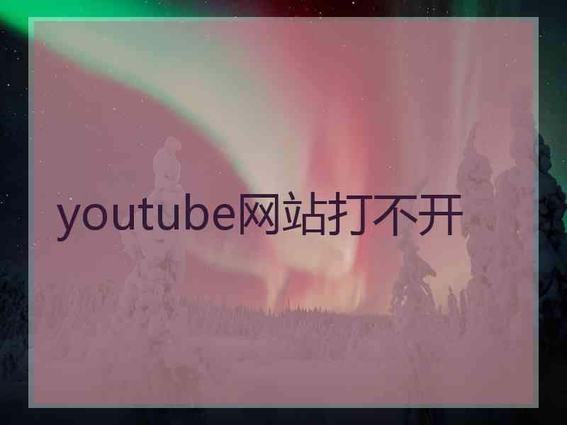 youtube网站打不开