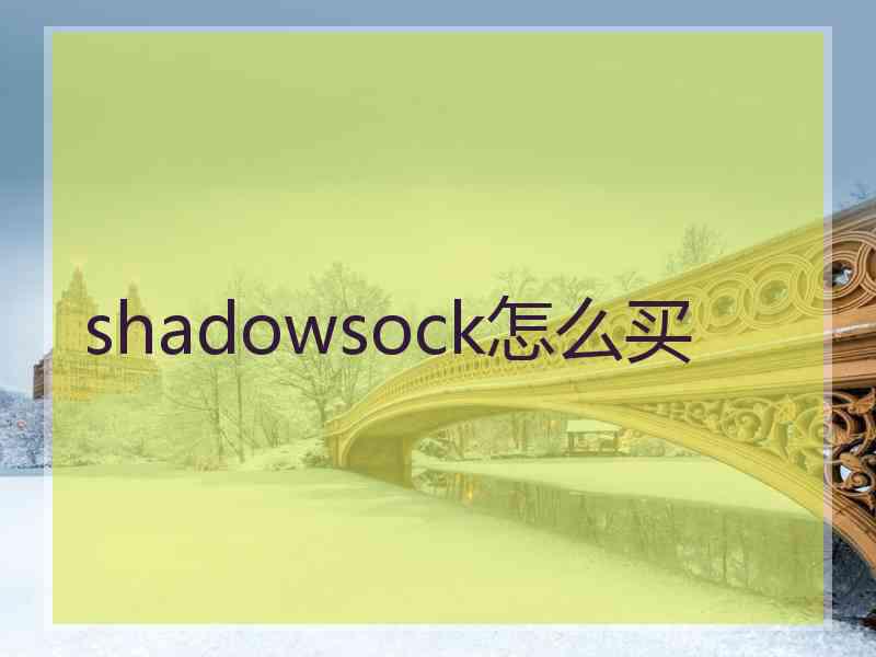 shadowsock怎么买