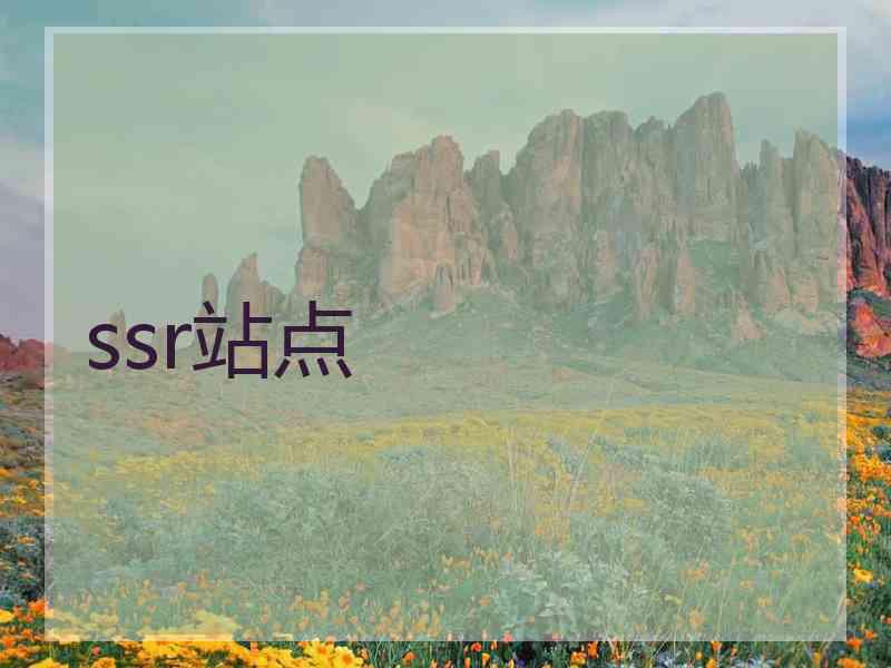 ssr站点
