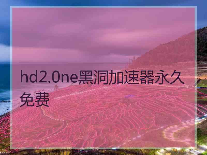 hd2.0ne黑洞加速器永久免费