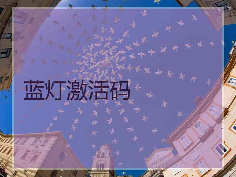 蓝灯激活码