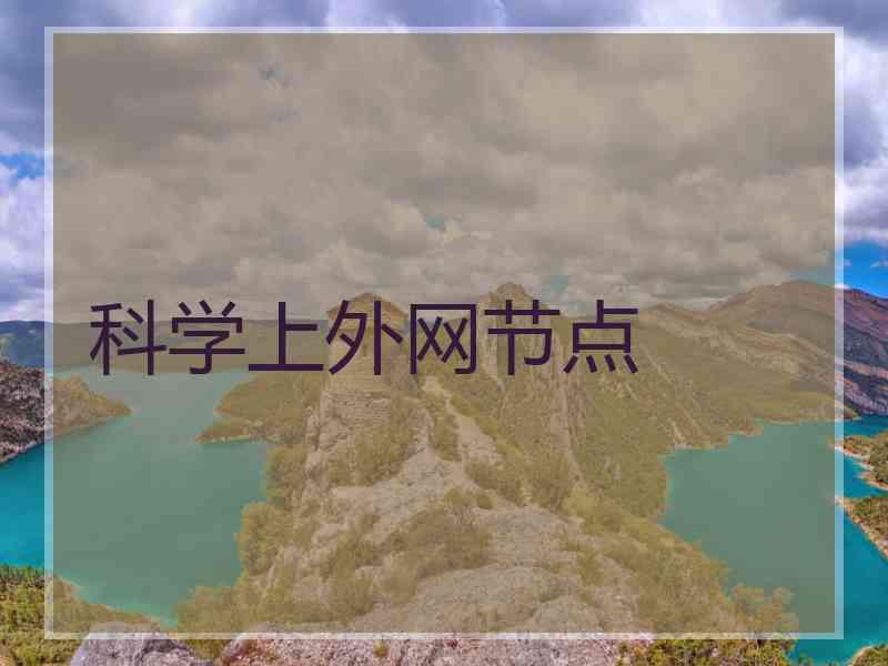 科学上外网节点