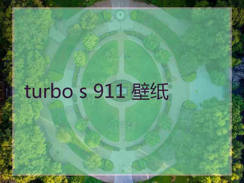 turbo s 911 壁纸
