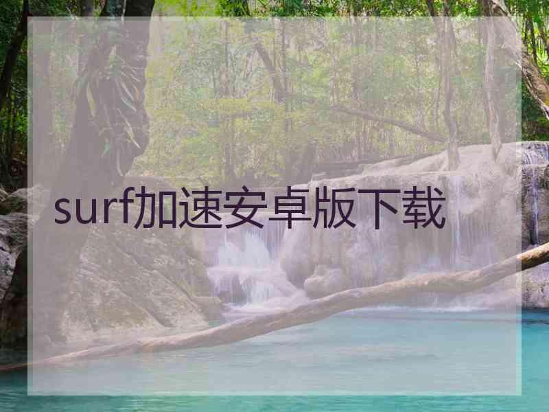 surf加速安卓版下载