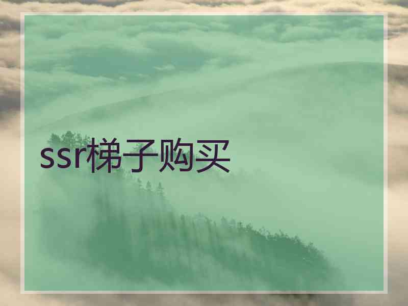 ssr梯子购买