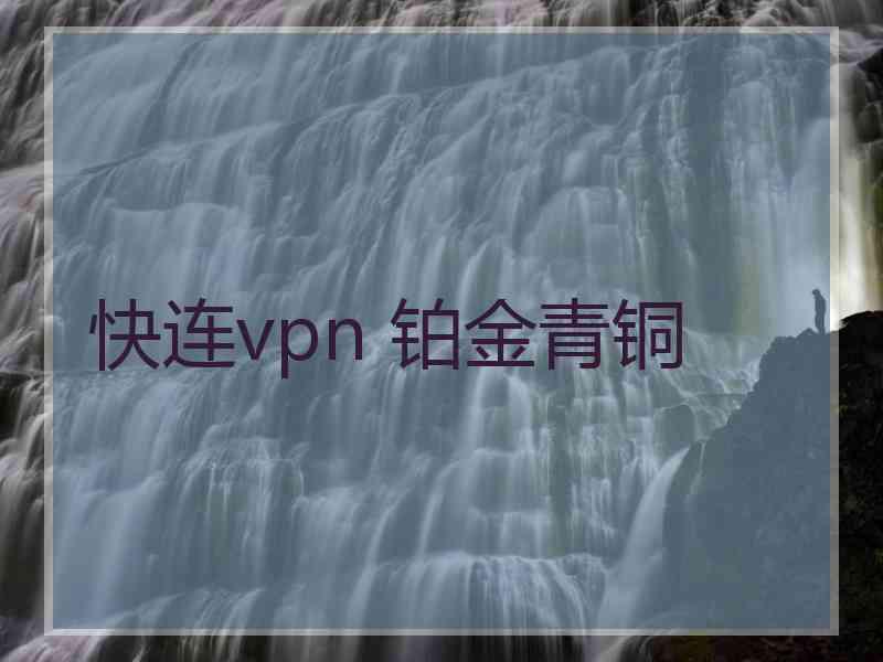快连vpn 铂金青铜
