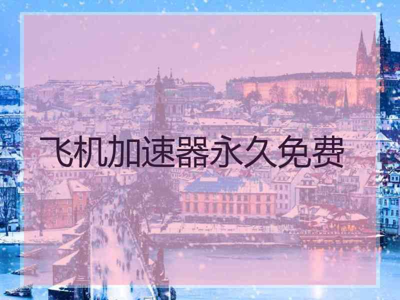 飞机加速器永久免费