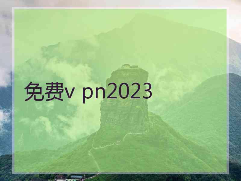 免费v pn2023