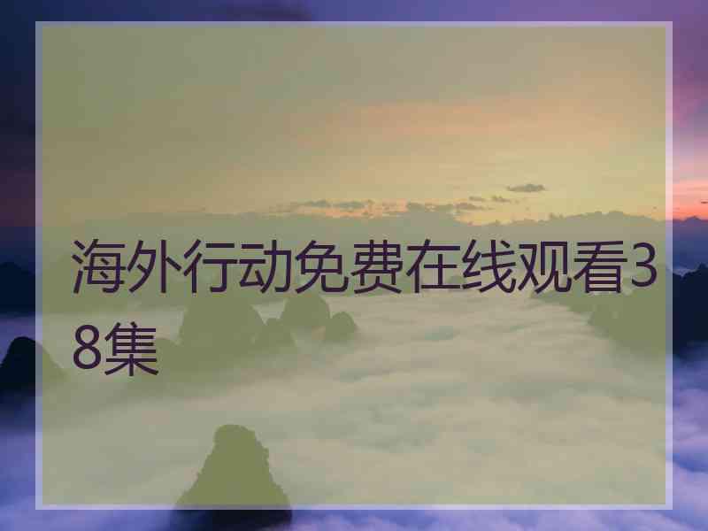 海外行动免费在线观看38集