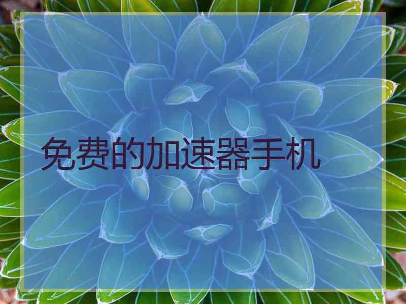 免费的加速器手机