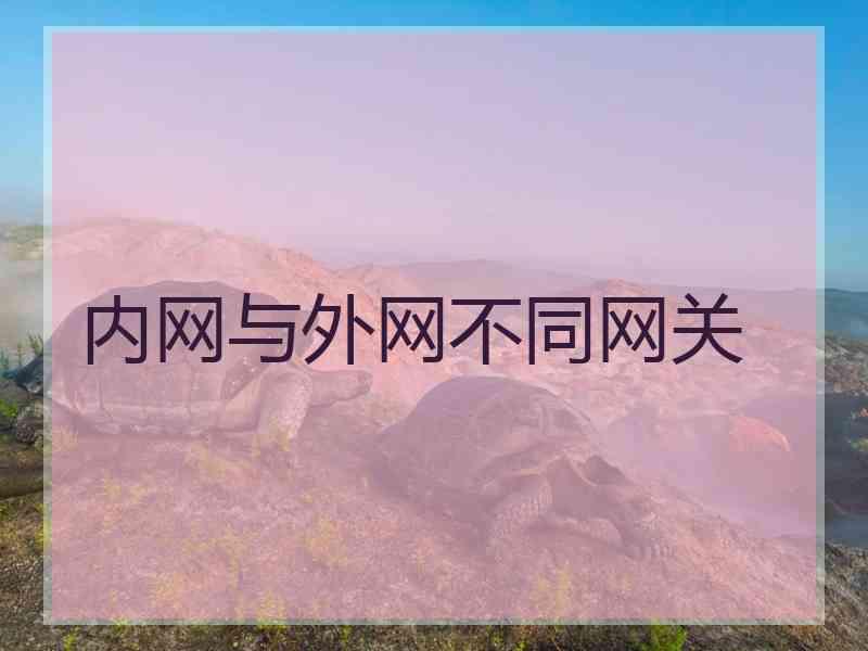 内网与外网不同网关