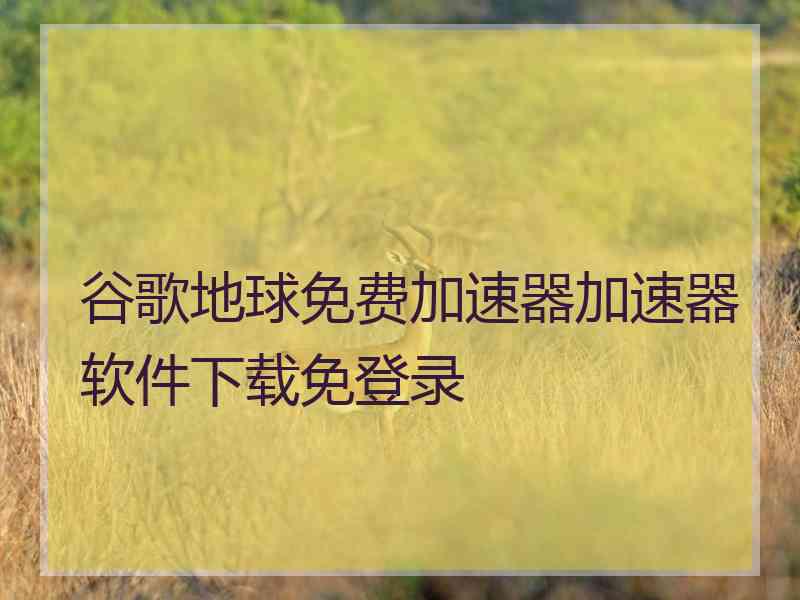 谷歌地球免费加速器加速器软件下载免登录