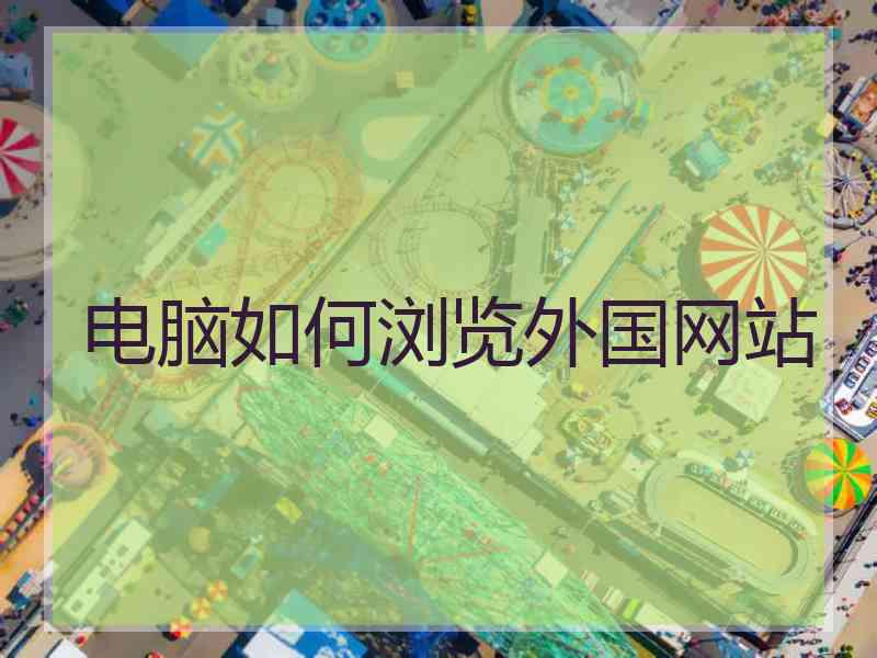 电脑如何浏览外国网站