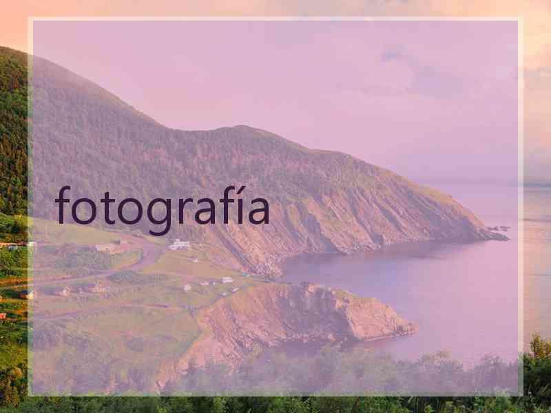 fotografía